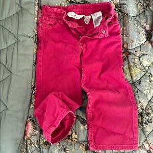 H&M Pink Jeans Bold Denim Bottoms size 3T